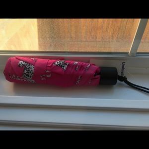 Old Navy hot pink Dalmatian umbrella
